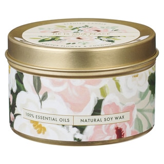 He Is Our Peace Cactus Flower and Coconut Candle in a Tin - Ephesians 2:14