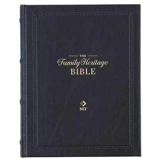 Black Full Grain Leather Family Heritage Bible