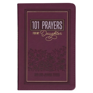 101 Prayers for My Daughter Plum Faux Leather Prayer Book