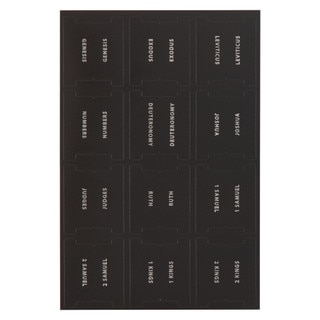 Black and Silver Bible Indexing Tabs