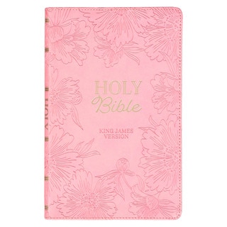 Blossom Pink Faux Leather Gift Edition King James Version Bible