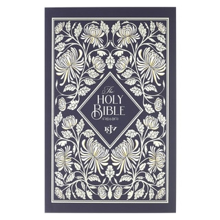 Midnight Floral Softcover King James Version Outreach Bible