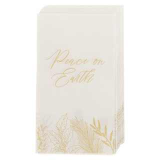 Peace on Earth Golden Pine Buffet Paper Napkin Set