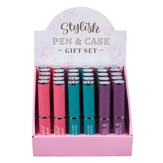 Pre-packed Stylish Pen and Case Merchandiser